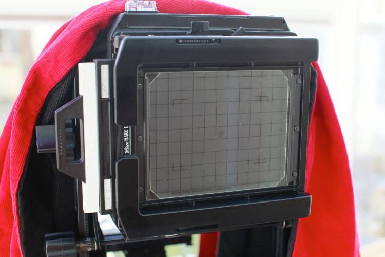 Large Format camera with Film Loaded.