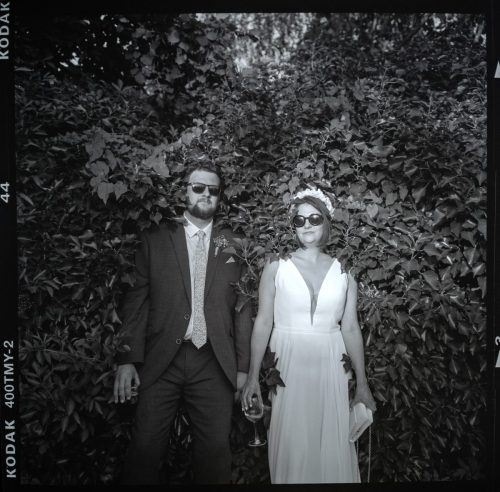 Black and White Film Wedding Photography