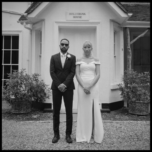 wedding portrait on 120 film