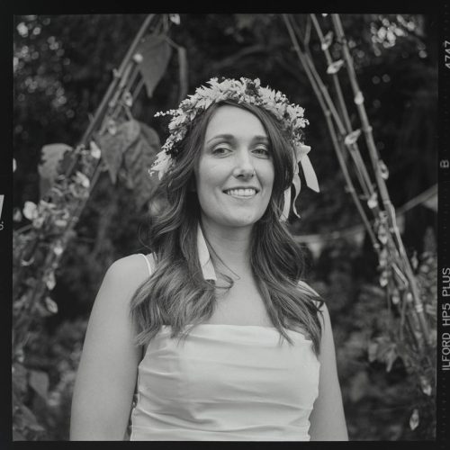 lily portrait film wedding portrait