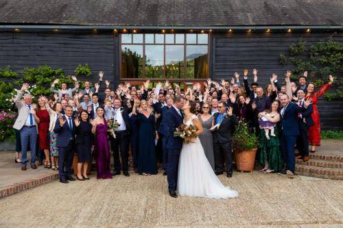 Wedding Group Portrait Inspiration Upwaltham Barns